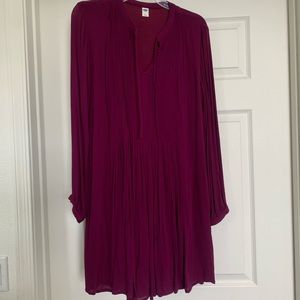 Obv sleeve fuchsia dress